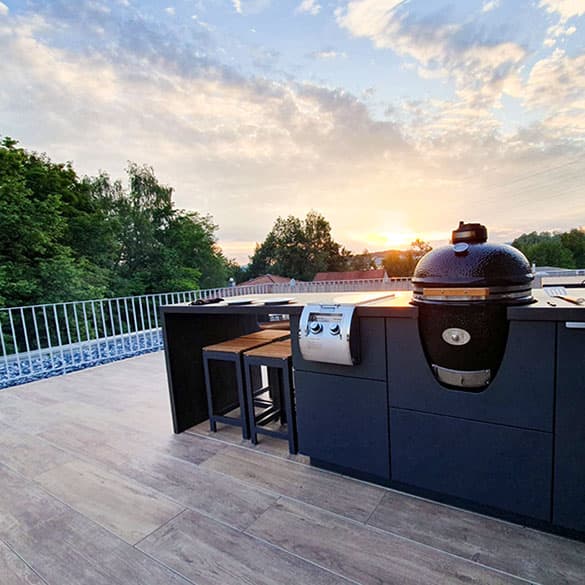 Luxury Outdoor BIAC Compact Kitchen on Balcony
