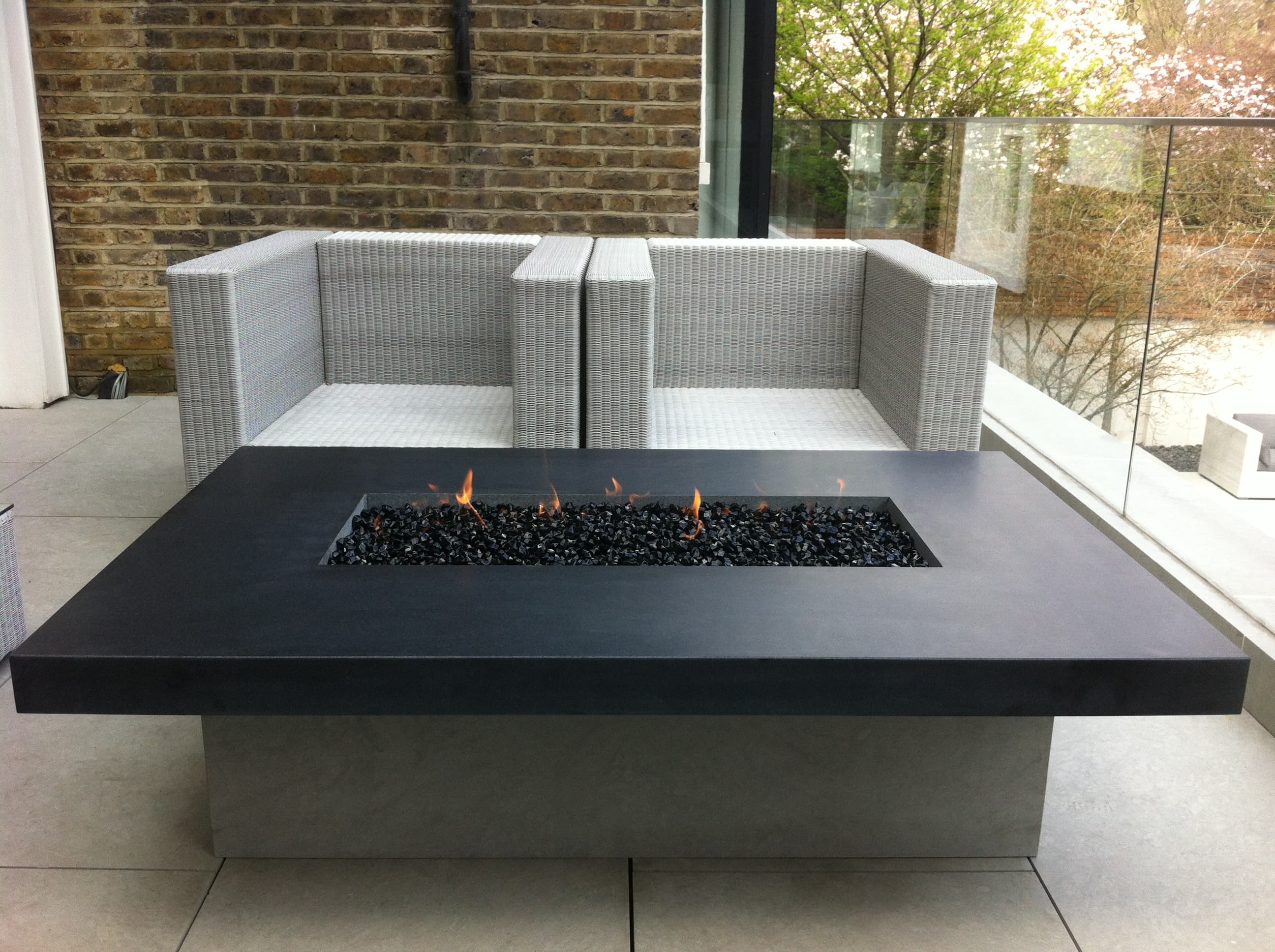 Urban Bonfire Addison Fire Table - Daytime